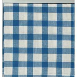 serviette vichy bleu grands carreaux