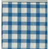 serviette vichy bleu grands carreaux