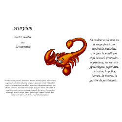 set de table scorpion