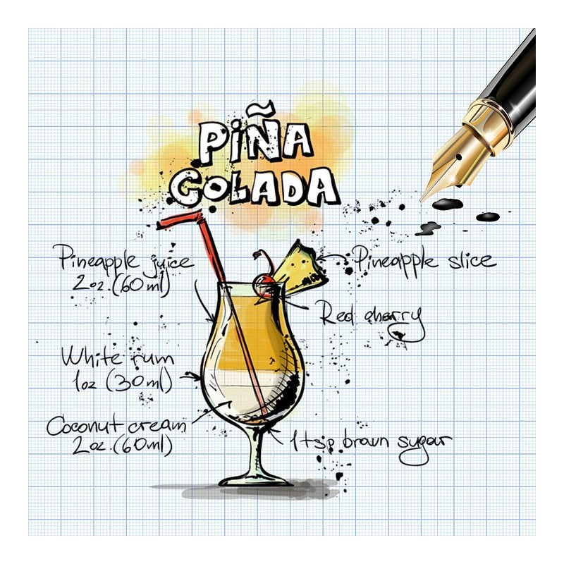 set pina colada