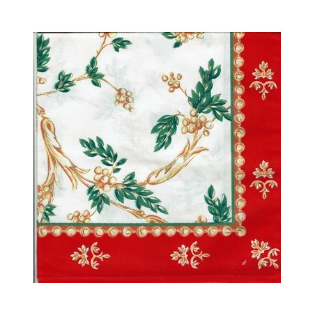 serviette de noël rouge