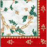 serviette de noël rouge